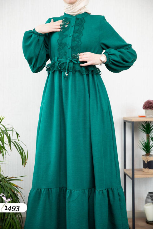 Ruffle detailed dress 1493